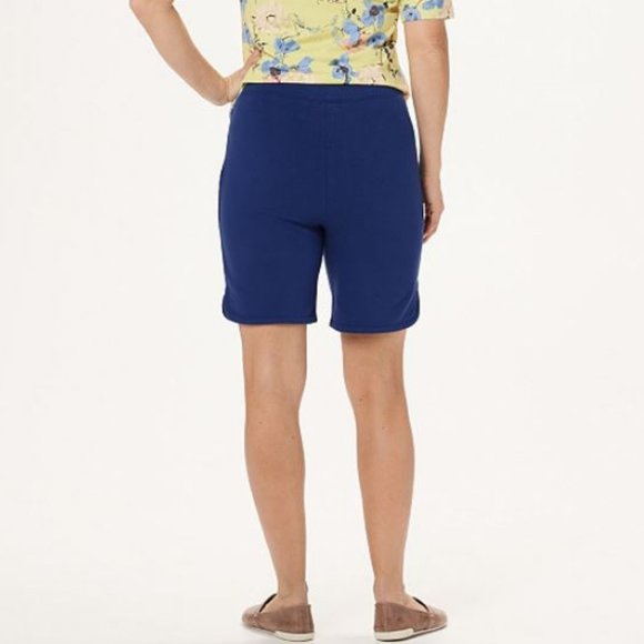 Denim & Co French Terry Pull-On Shorts - 8" Inseam - Picture 2 of 2